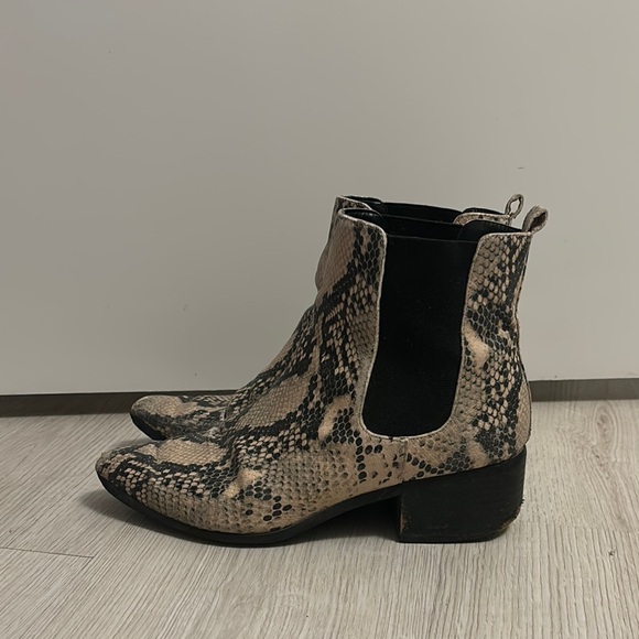 Snakeskin Ankle Boots - Picture 2 of 6